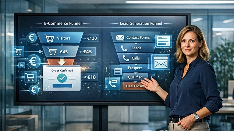 Vergleich von Conversion Tracking im E-Commerce und in der Lead Generation