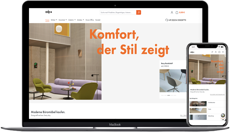 E-Commerce Agentur inventivo – Online Shop Beispielprojekt